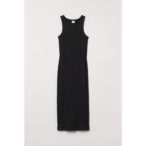H&M sleeveless, calf-length dress ribbed jersey Unlined- Size Medium M
